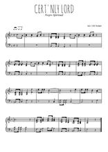 Téléchargez l'arrangement pour piano de la partition de Traditionnel-Cert-nly-Lord en PDF